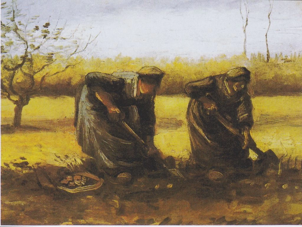   62-Vincent van Gogh-Due contadine che scavano patate - Kröller-Müller Museum, Otterlo